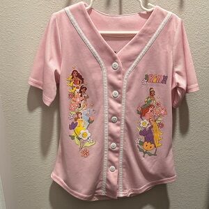 Disney Pink Button Down Kids Shirt